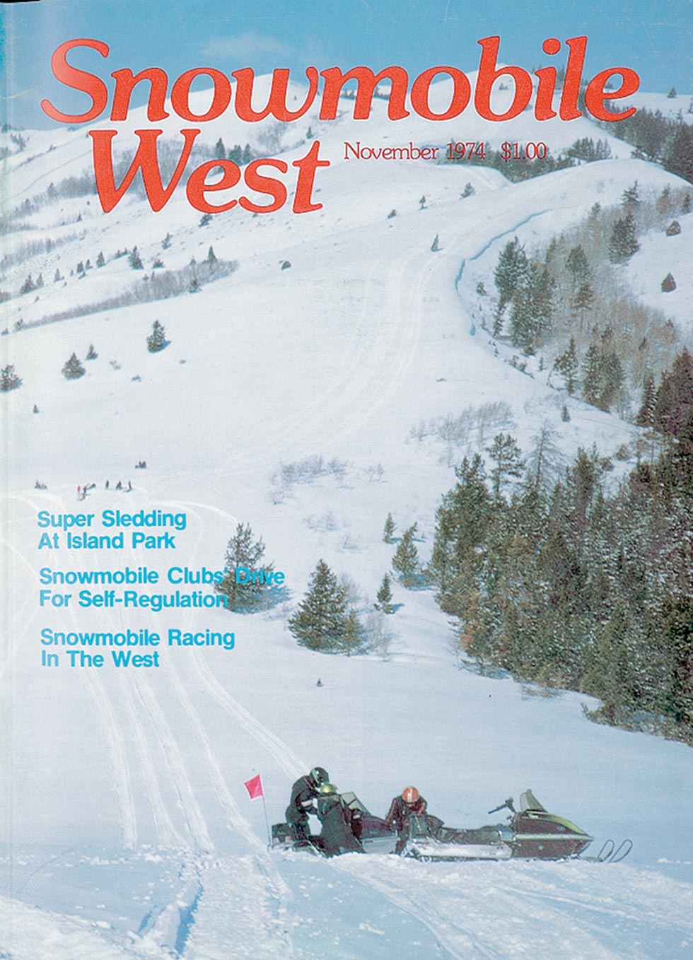Snowmobile West November 1974 issue cover