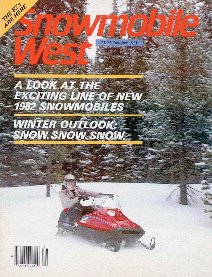 Snowmobile West October 1981 issue cover