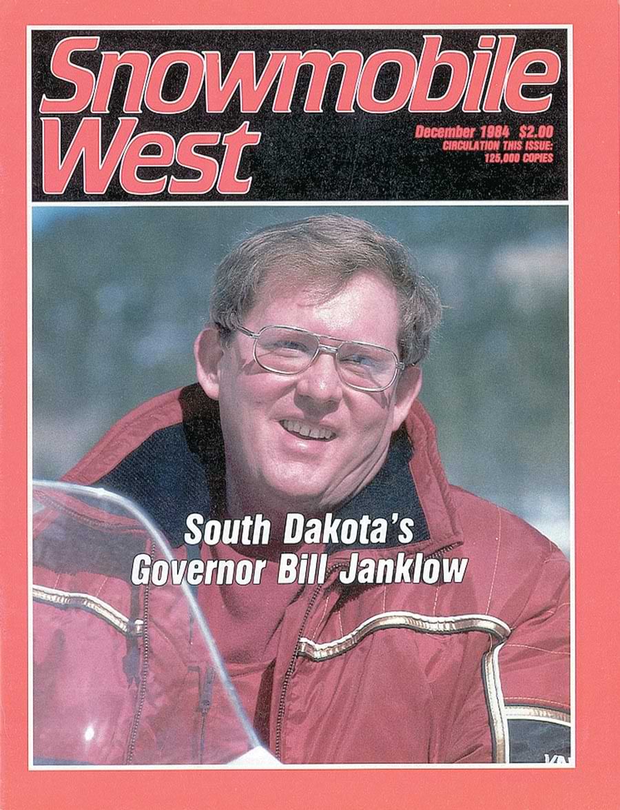 Snowmobile West December 1984 issue cover