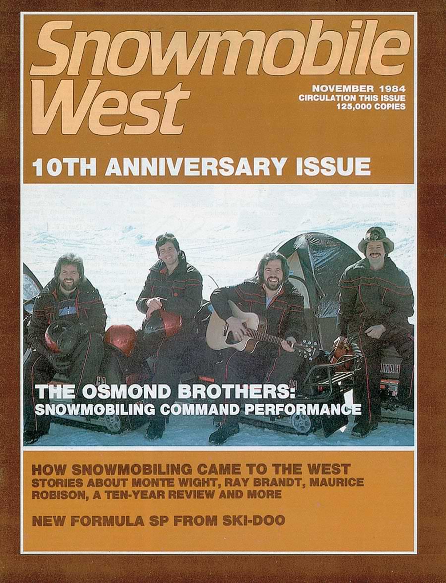Snowmobile West November 1984 issue cover