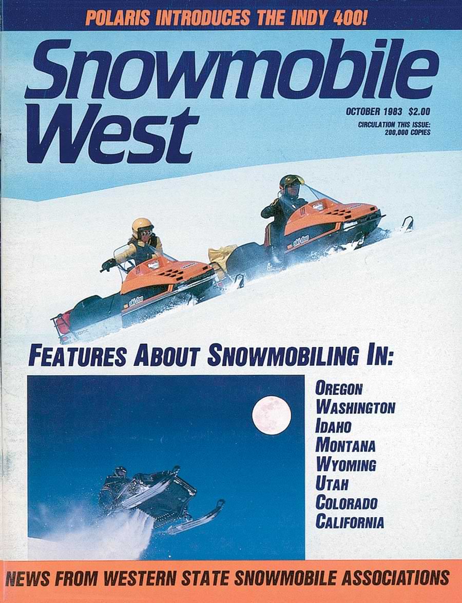 Snowmobile West October 1983 issue cover