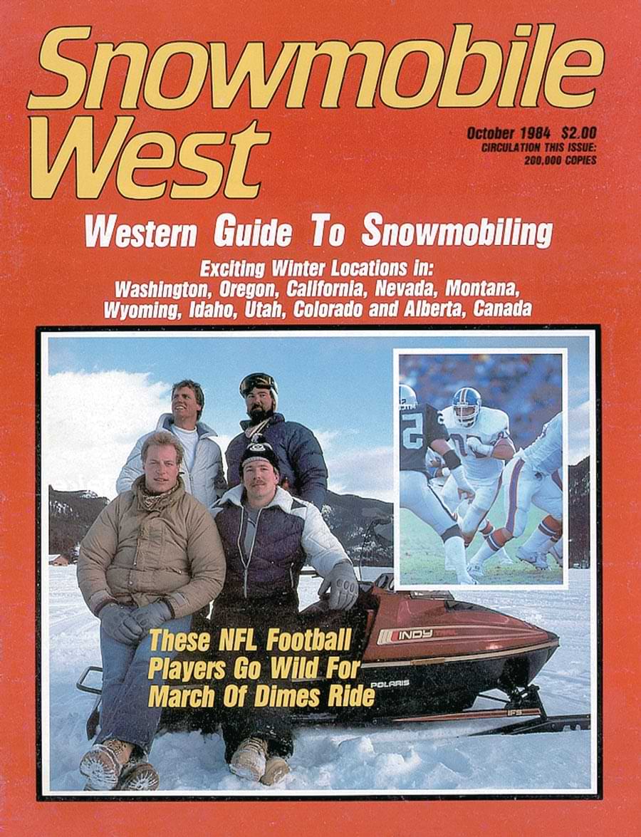 Snowmobile West October 1984 issue cover