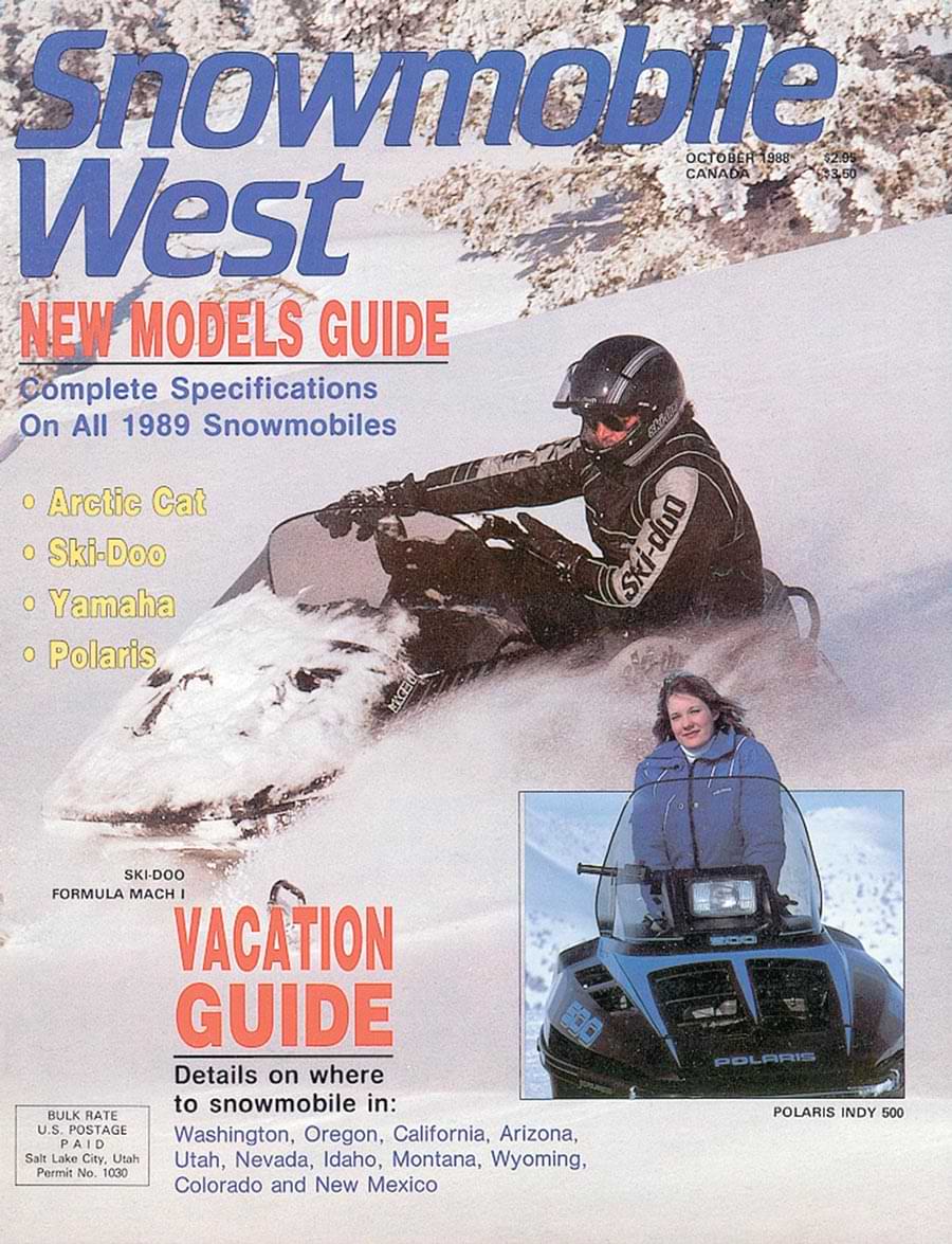 Snowmobile West September 1988 issue cover