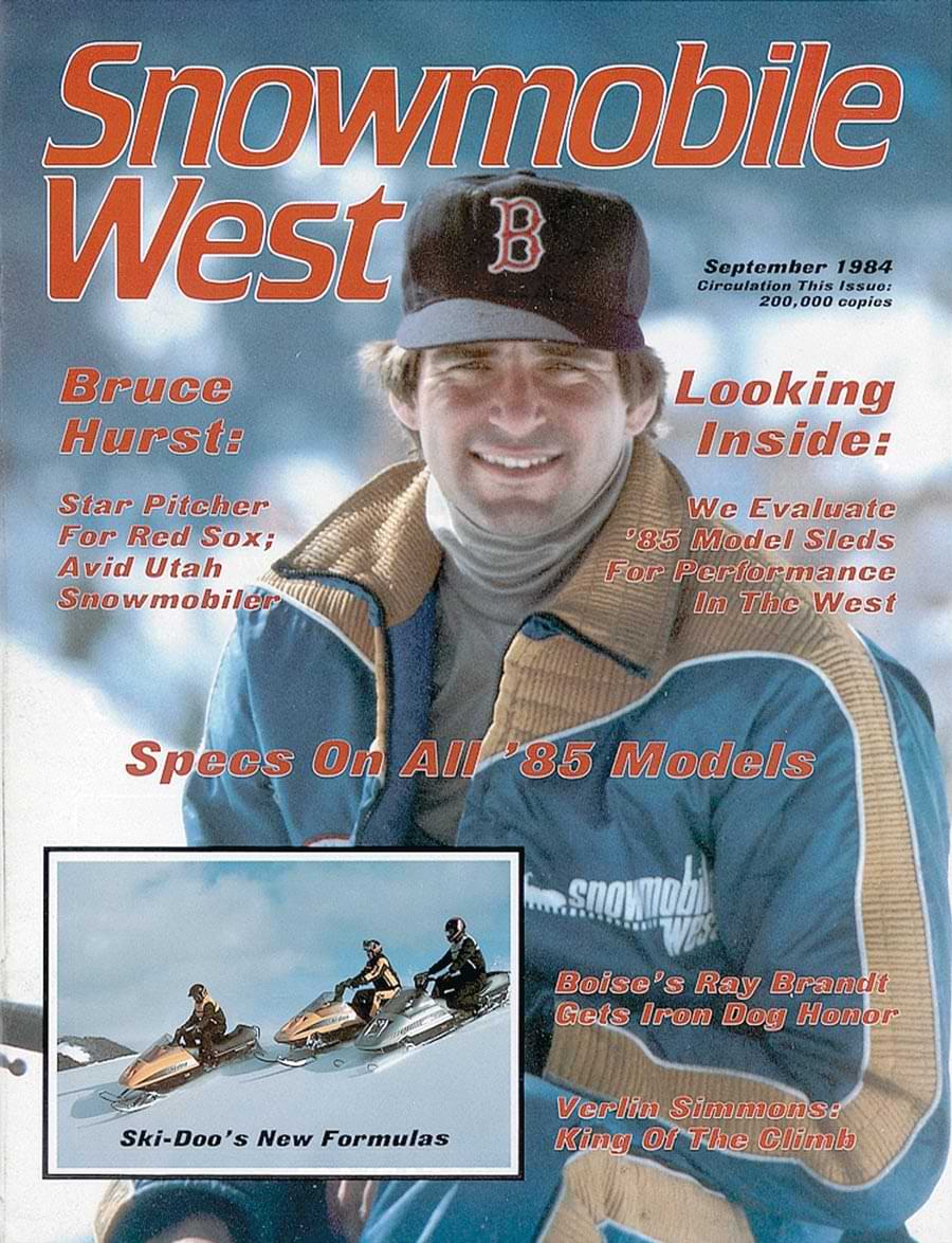 Snowmobile West September 1984 issue cover