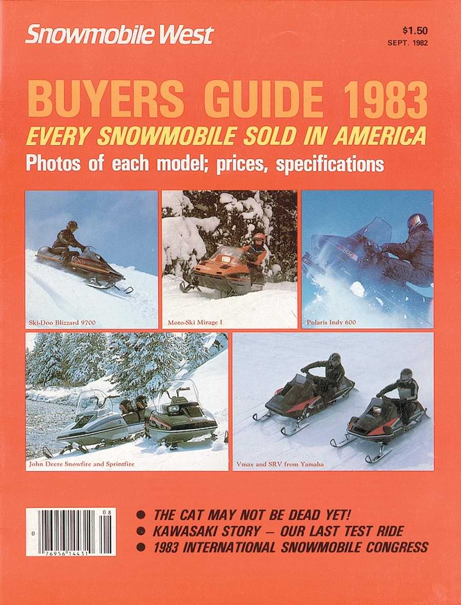 Snowmobile West September 1982 issue cover