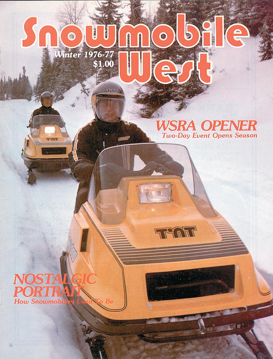 Snowmobile West Winter 1976-77 issue cover